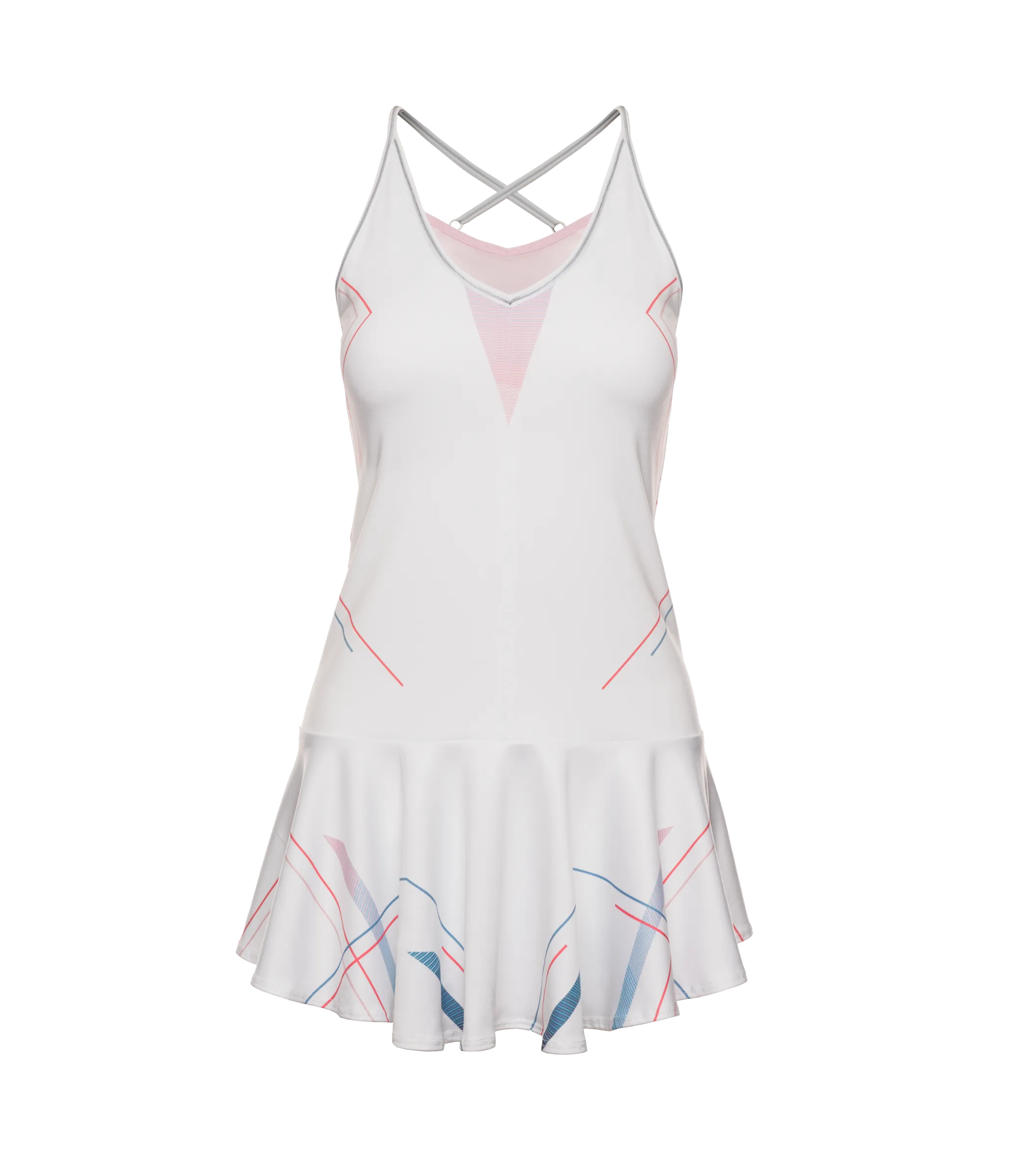 196047-100 | SCULPT STRAPPY DRESS | WHITE