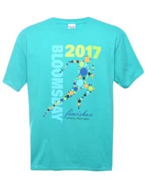 2000s Bloomsday Printed T-shirt - L