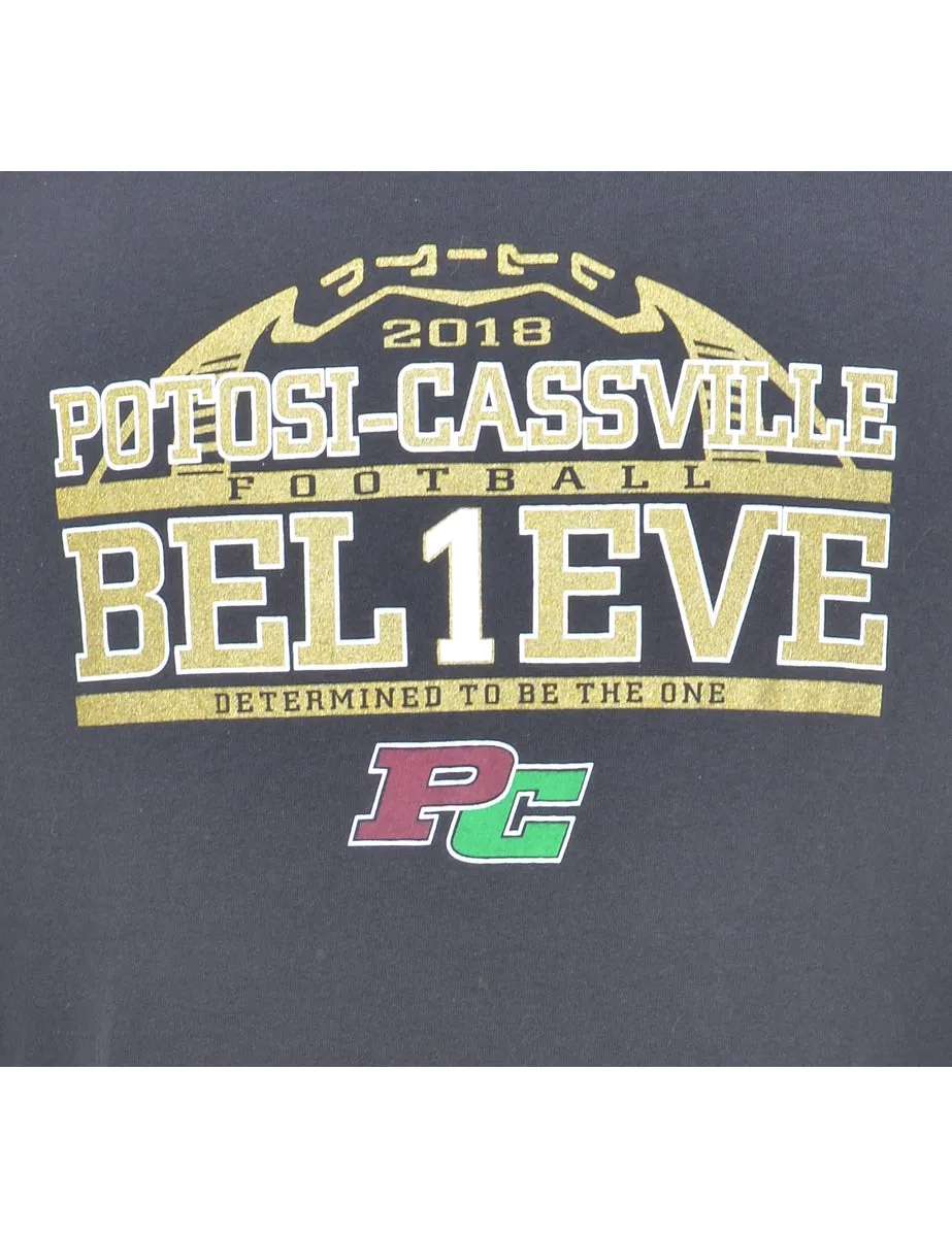 2000s Potosi-Cassville Printed T-shirt - L