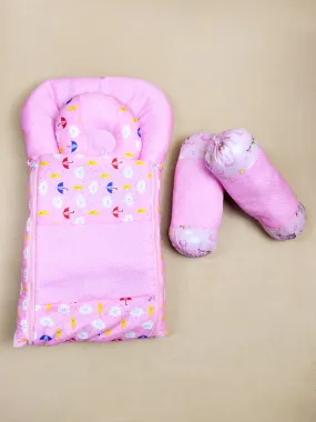 4Pcs Pink Sleeping Bag For Newborn/Baby Carry Nest NBSB10