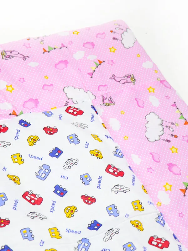 8Pcs Newborn Baby Sleeping Bag With Mosquito Net Car Pink