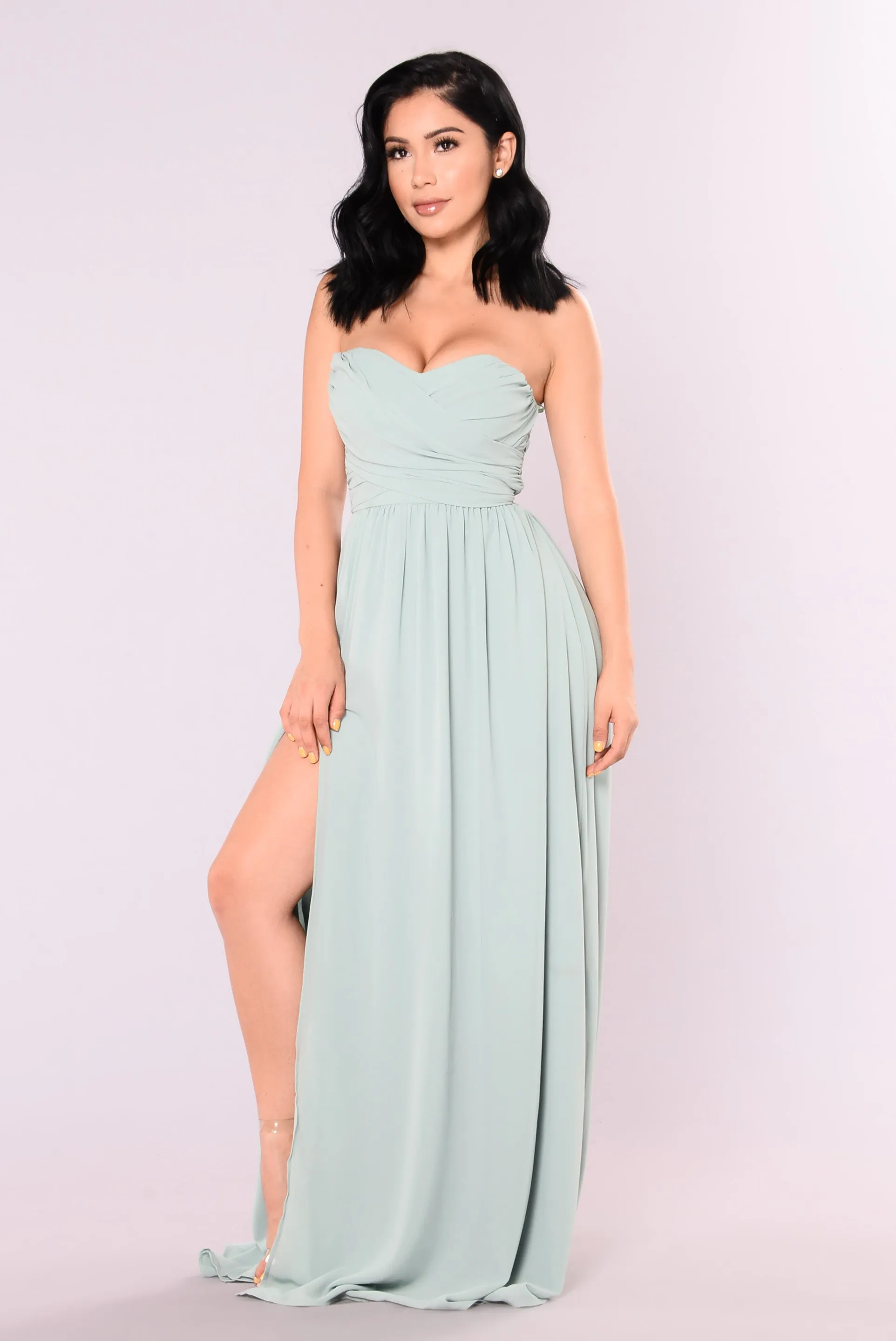 A Night In Florence Maxi Dress - Sage