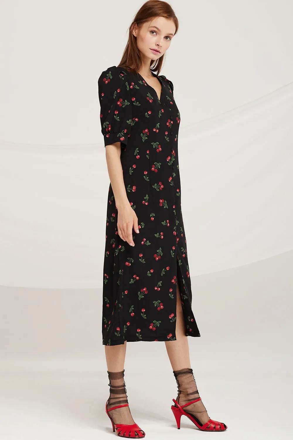 Addison Cherry Berry Dress