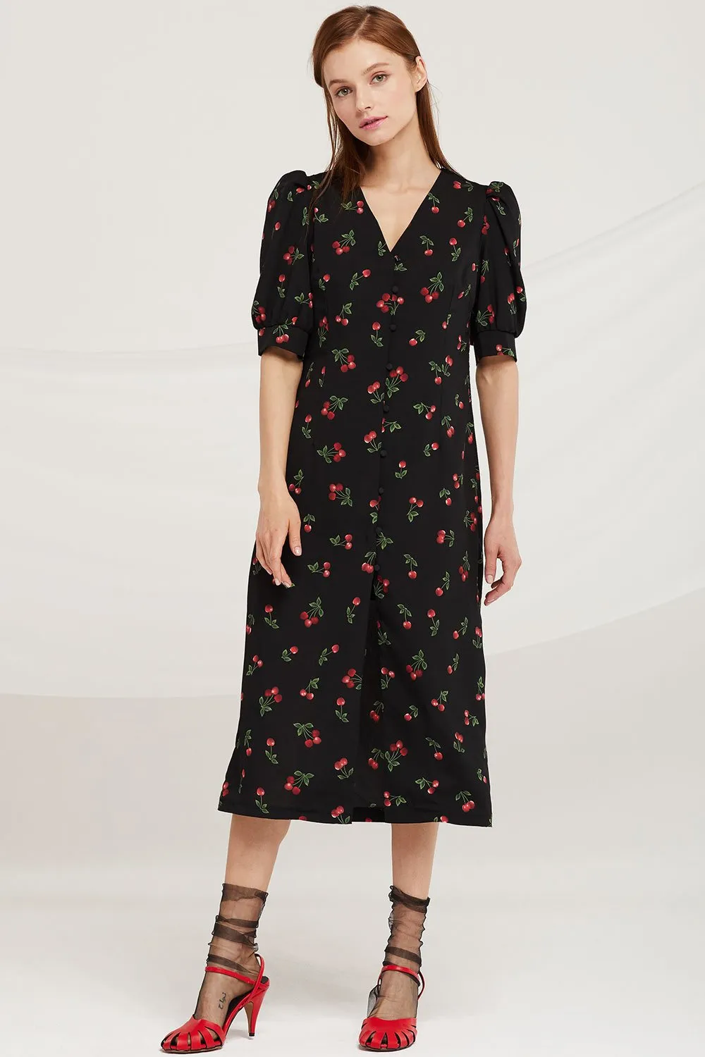 Addison Cherry Berry Dress