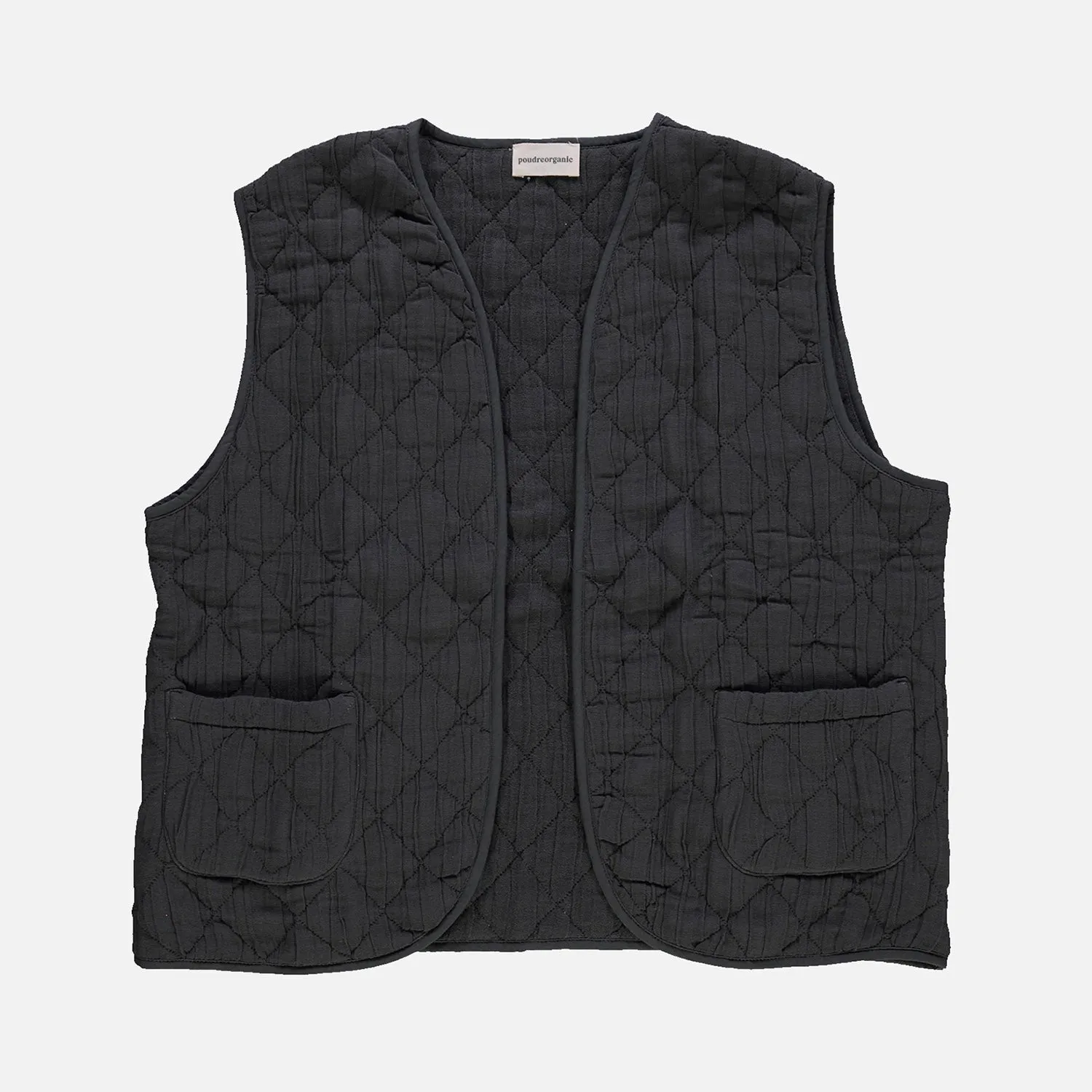 Adults Cotton Cercis Vest - Pirate Black