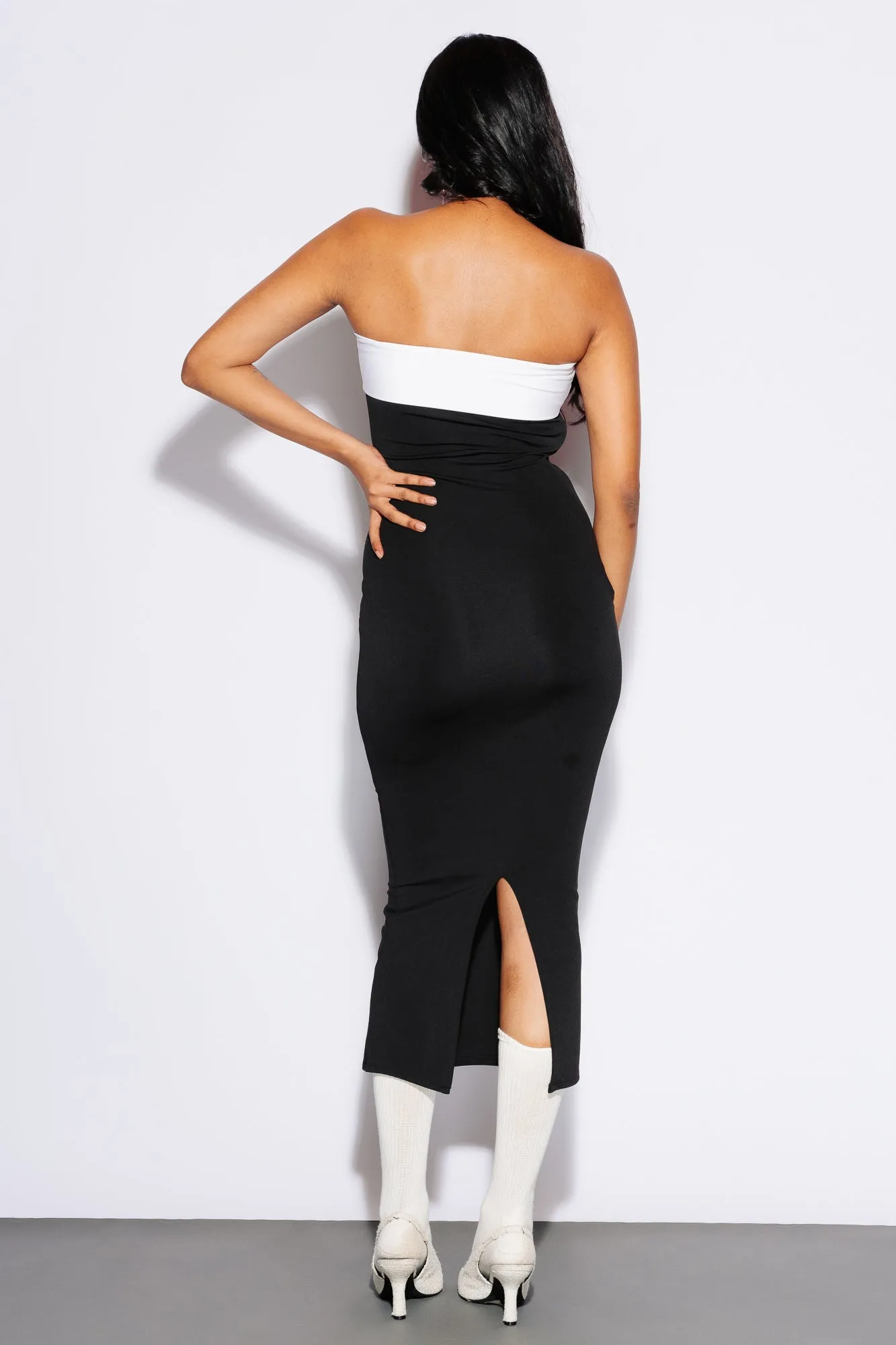 Aer White & Black Dress