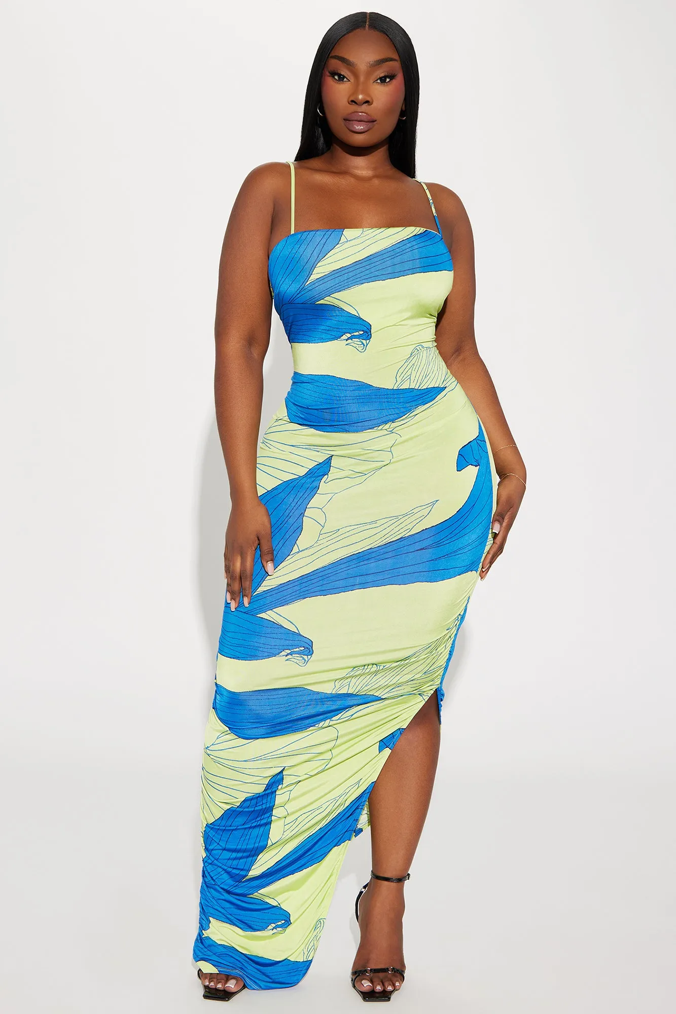 Alaya Maxi Dress - Green/combo