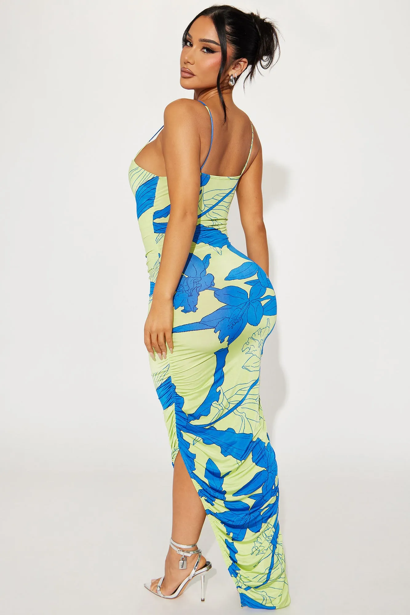 Alaya Maxi Dress - Green/combo