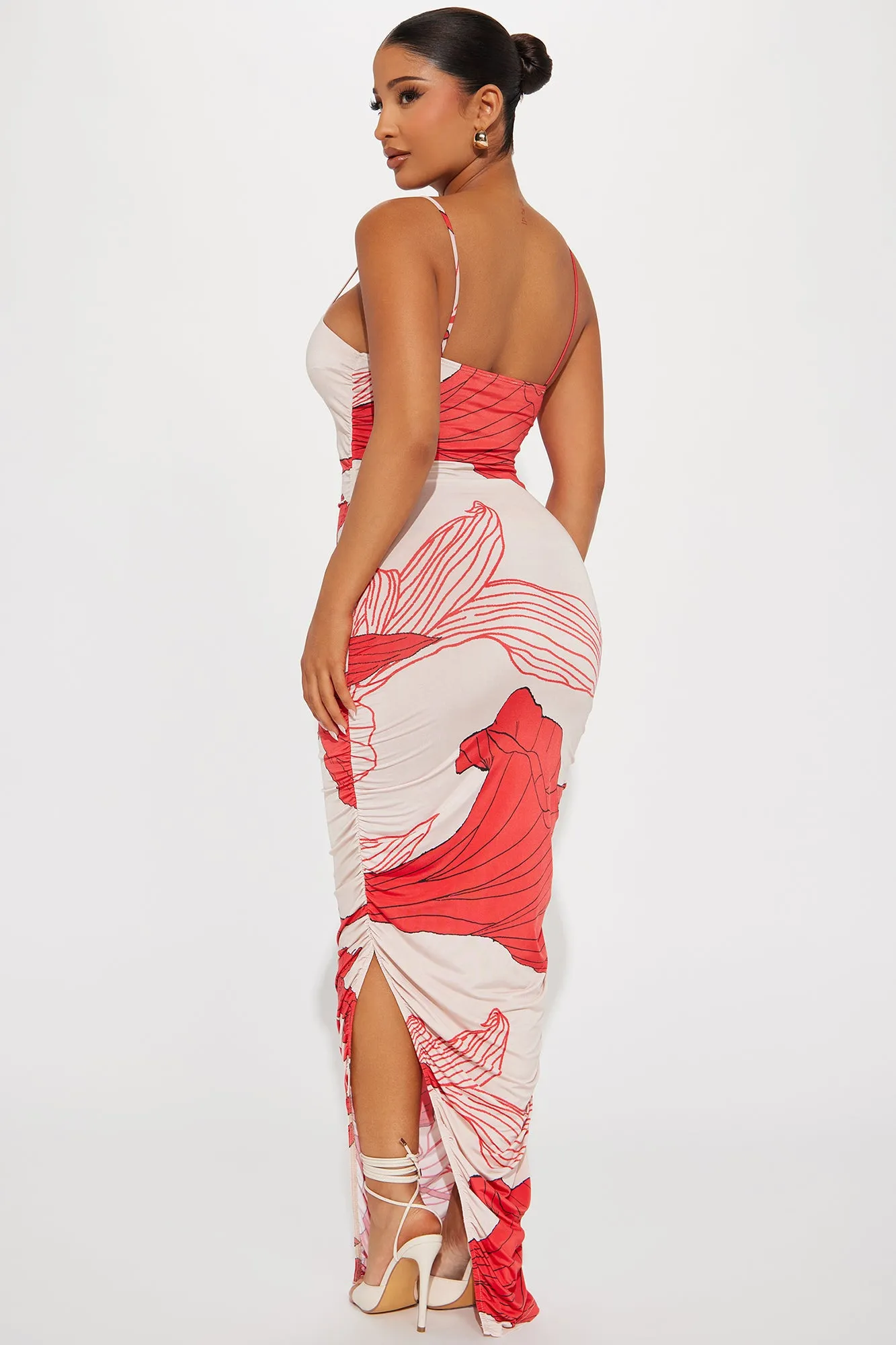 Alaya Maxi Dress - Red/combo