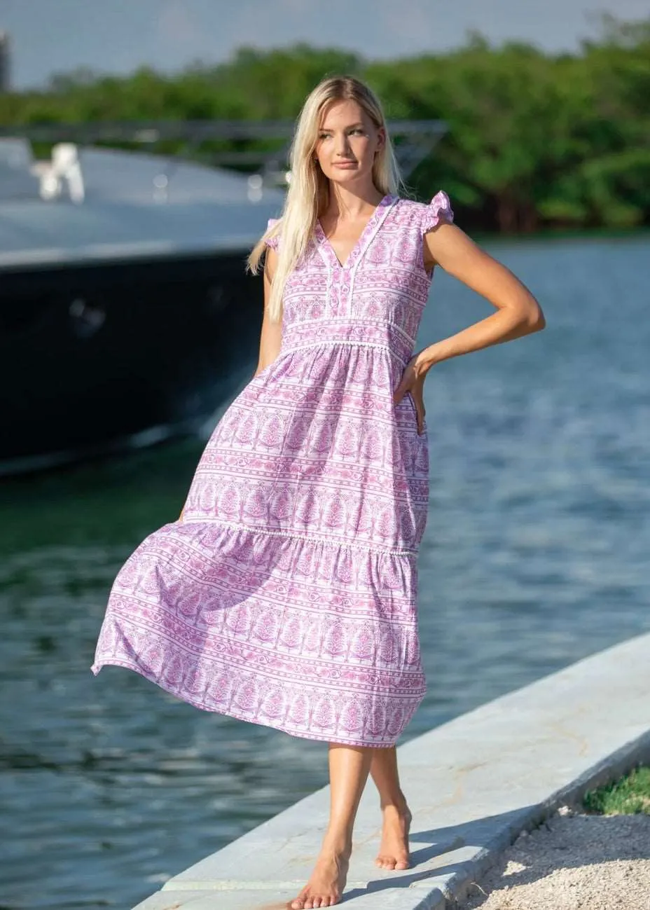 Allana Maxi Dress - Pink