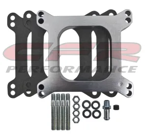 ALUMINUM HOLLEY-AFB CARBURETOR SPACER ADAPTER KIT 1" OPEN PORT W-HARDWARE