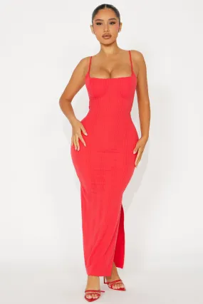 Always On My Mind Maxi Dress - Red