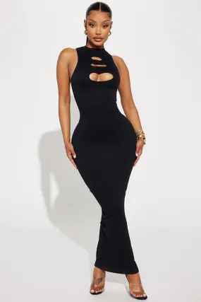 Analise Seamless Maxi Dress - Black