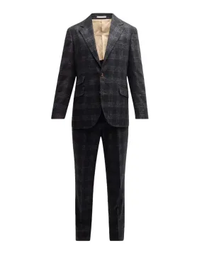 Anthracite Heathered Plaid Suit