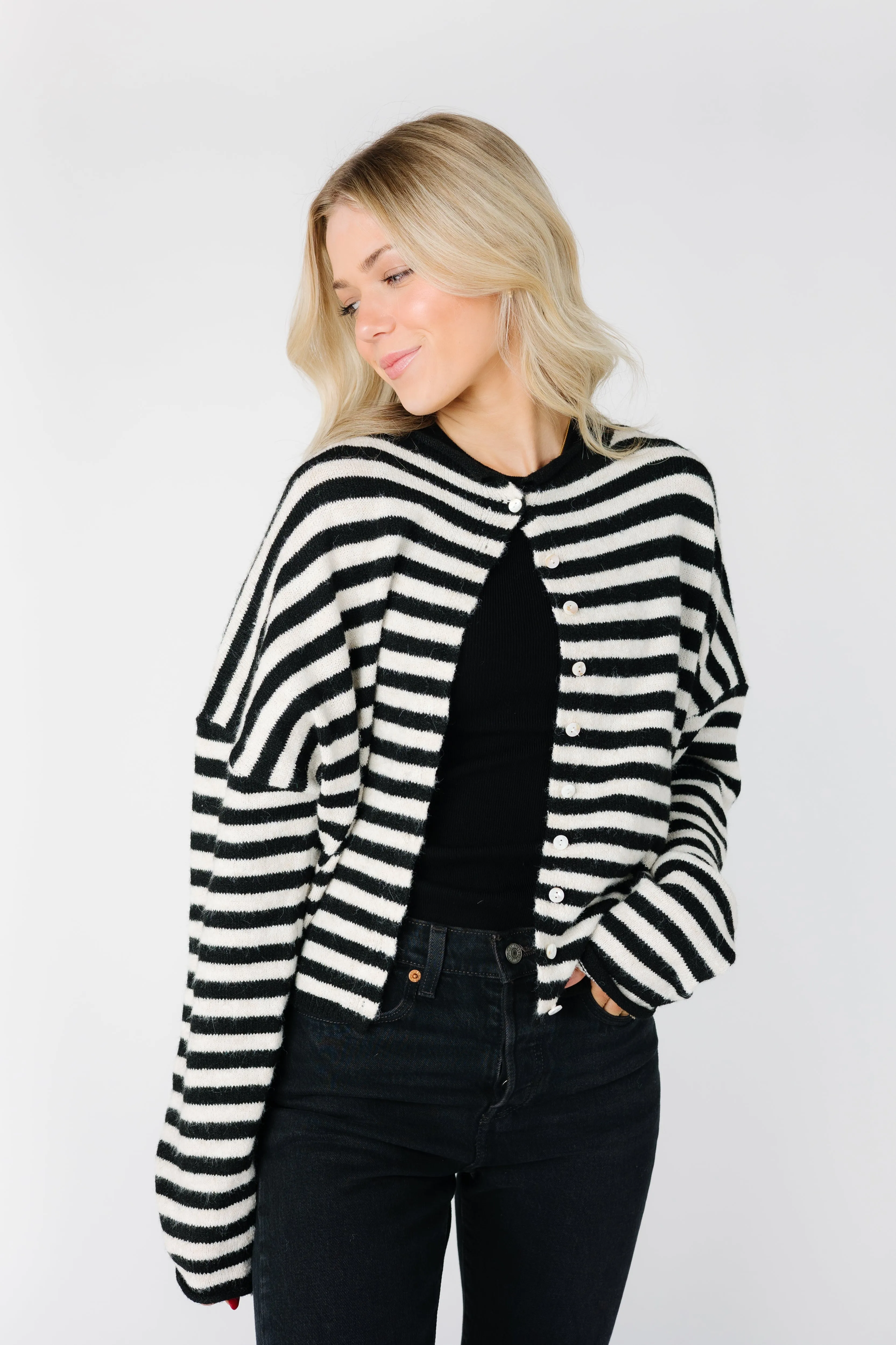 Aria Stripe Cardigan