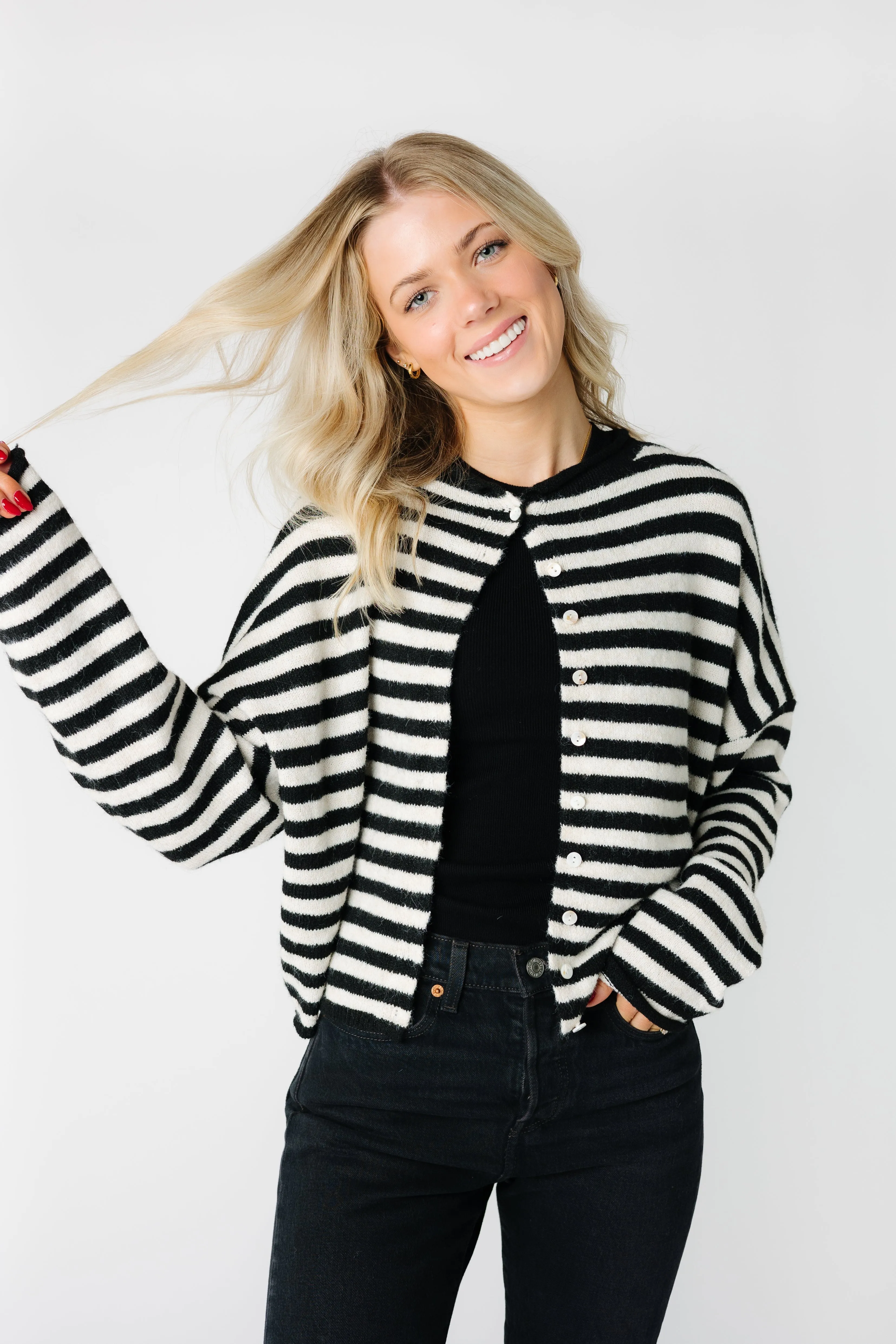 Aria Stripe Cardigan