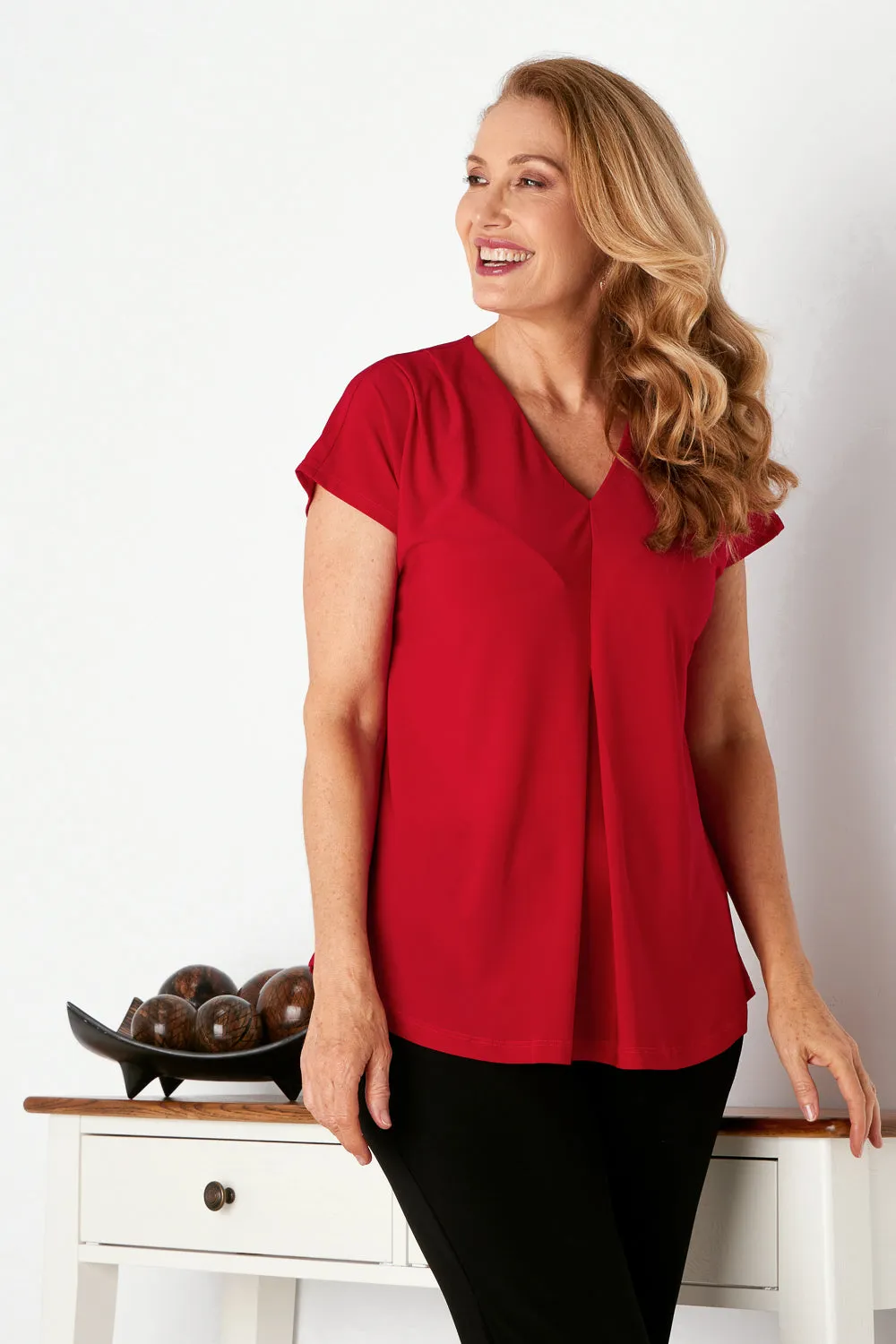 Ashlyn Top - Ruby Red