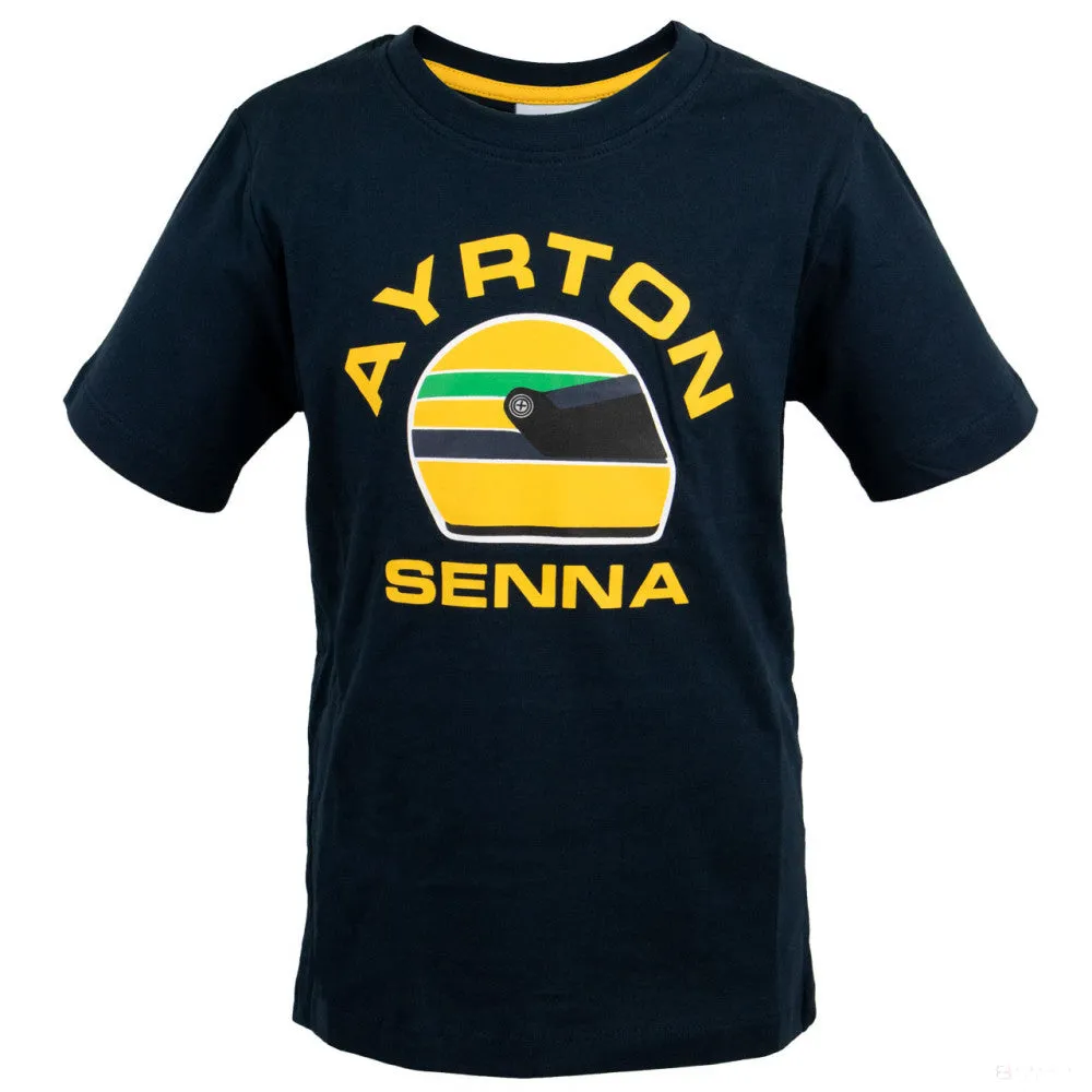 Ayrton Senna Kids T-shirt, Racing, Blue, 2020