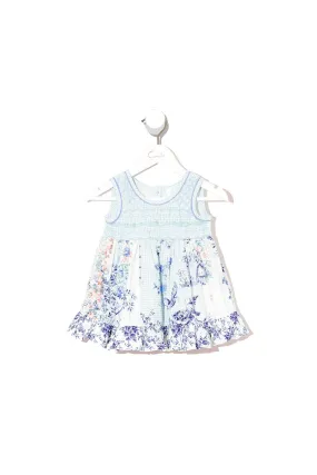 BABIES DRESS WITH SHIRRING PETIT DREAMER