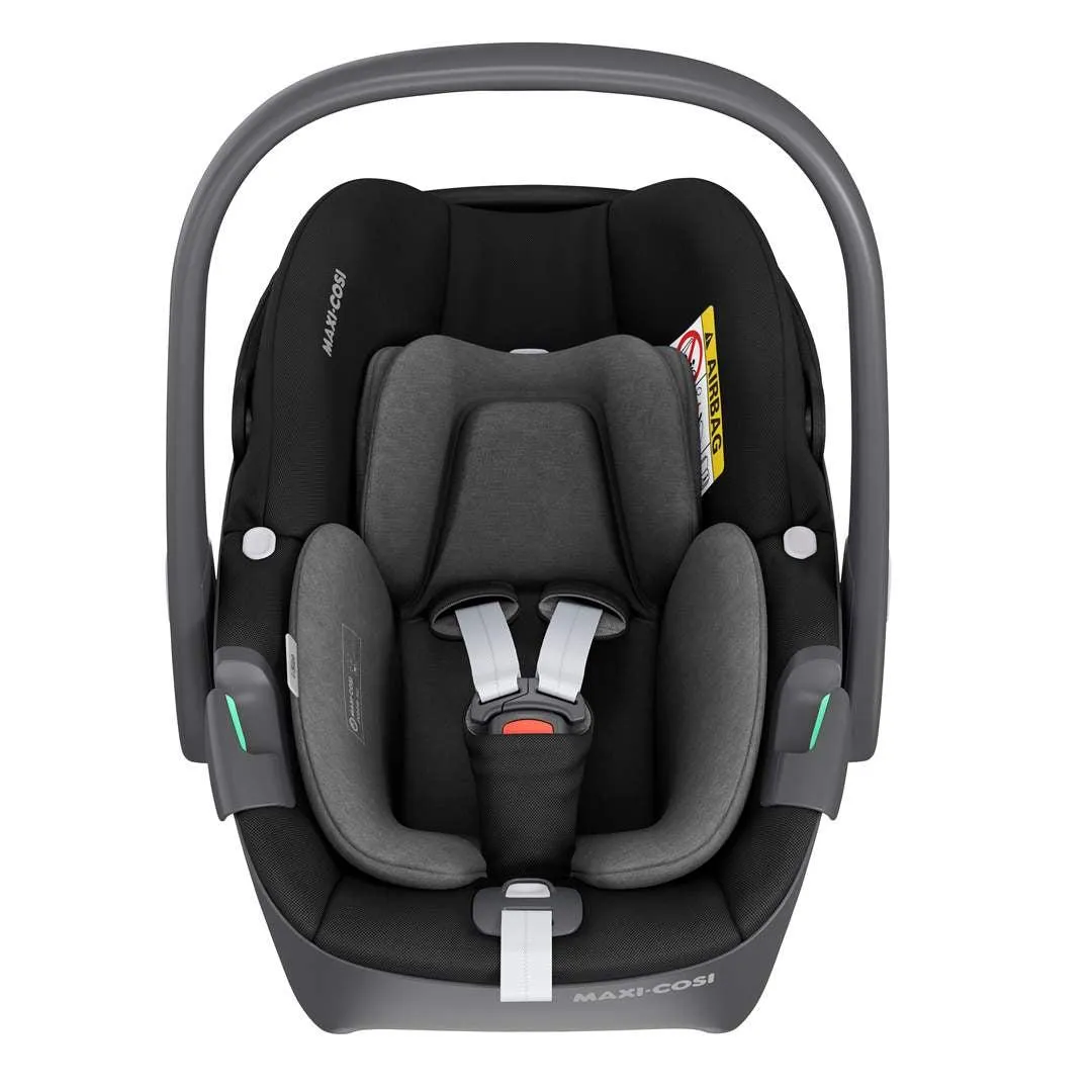 Baby Jogger City Mini GT2   Carrycot   Maxi Cosi Pebble 360 Travel System - Opulent Black