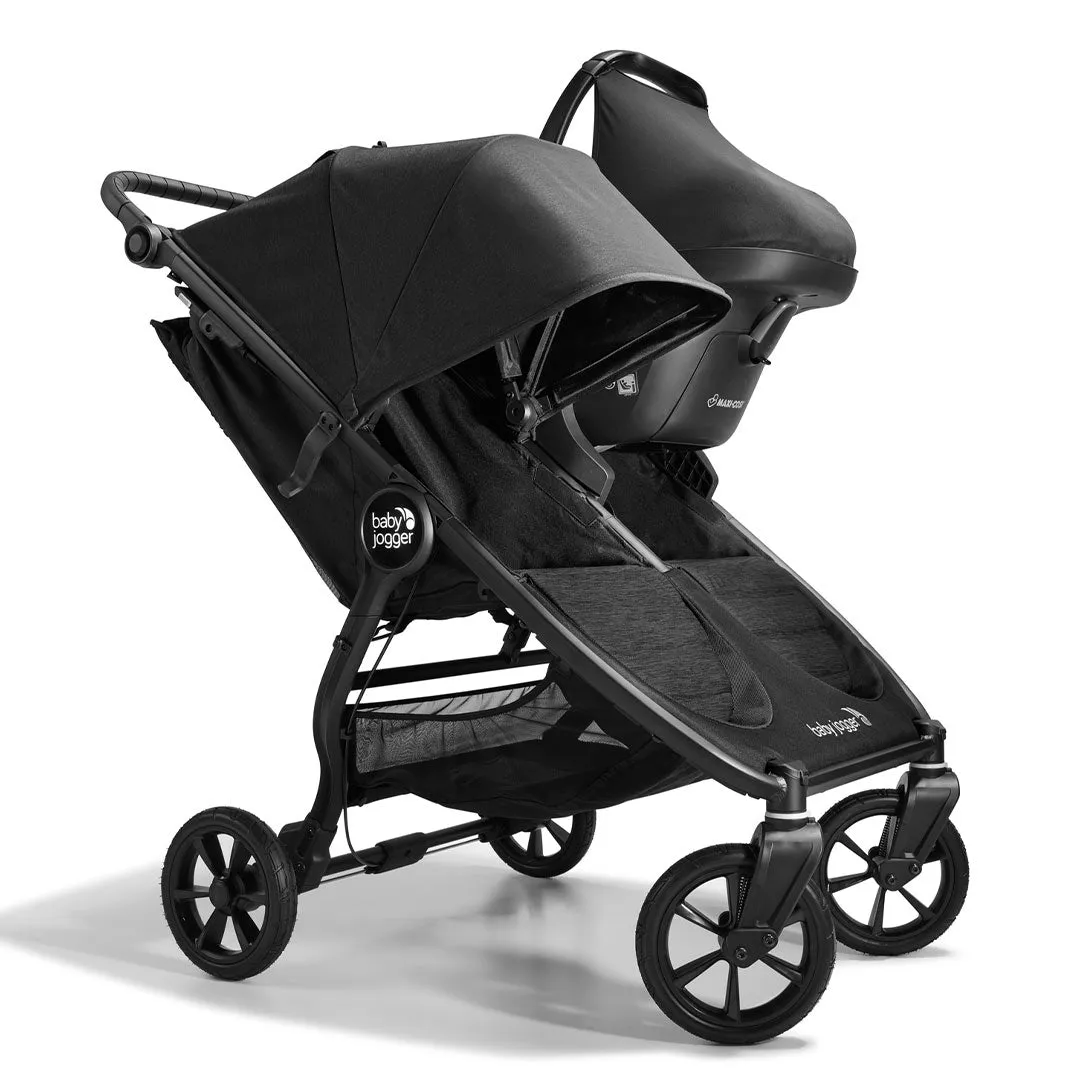 Baby Jogger City Mini GT2 Double   Maxi Cosi Pebble 360 Travel System - Opulent Black