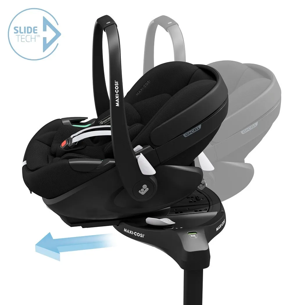 BabyStyle Oyster 3 Black LUXURY Bundle - 7 Piece (Carbonite) with Maxi-Cosi Pebble 360 Pro²