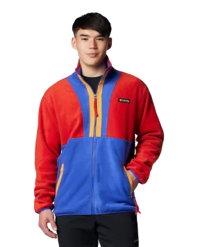 Backbowl II Full Zip Fleece Jacket in Sail Red & Clematis Blue