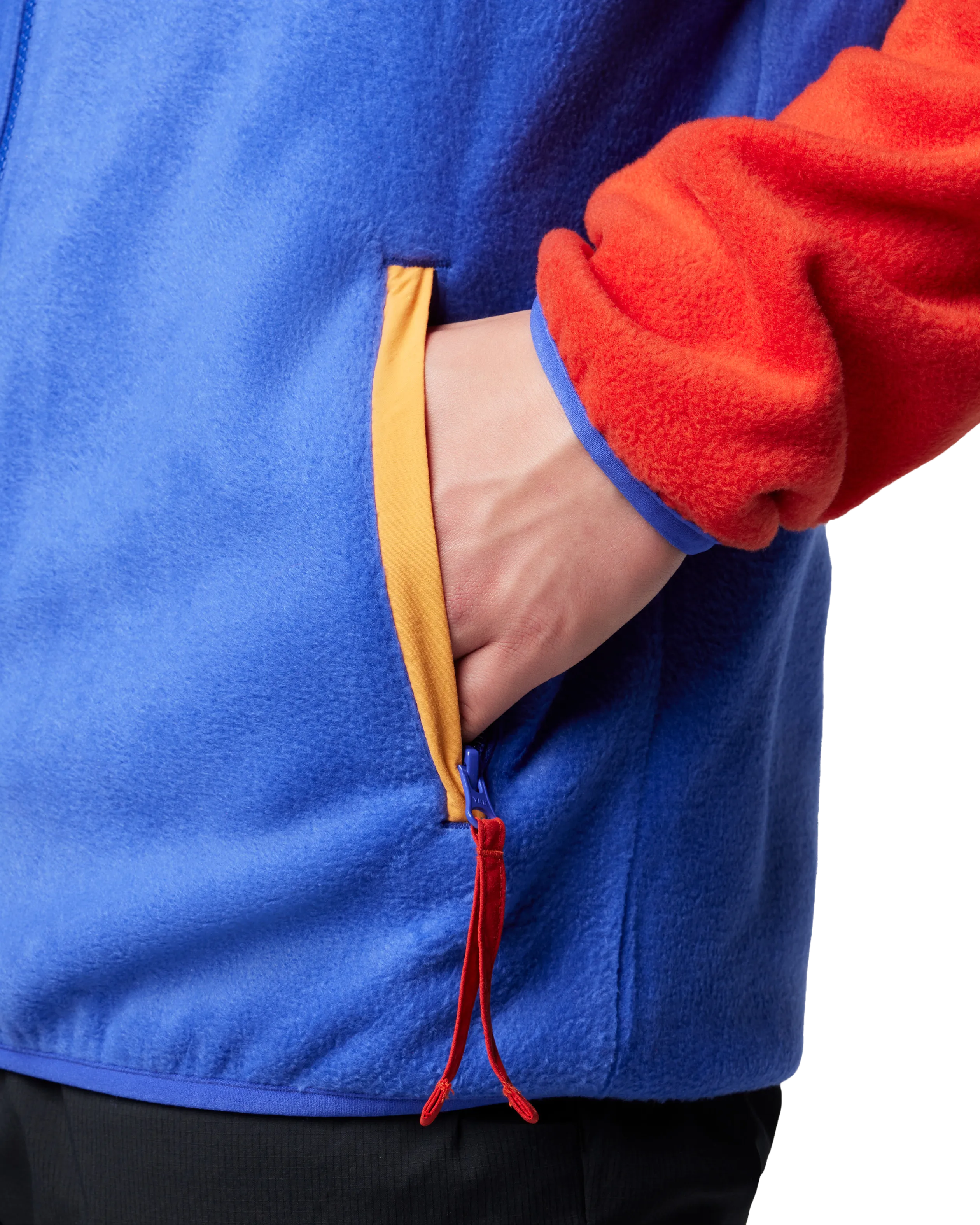 Backbowl II Full Zip Fleece Jacket in Sail Red & Clematis Blue