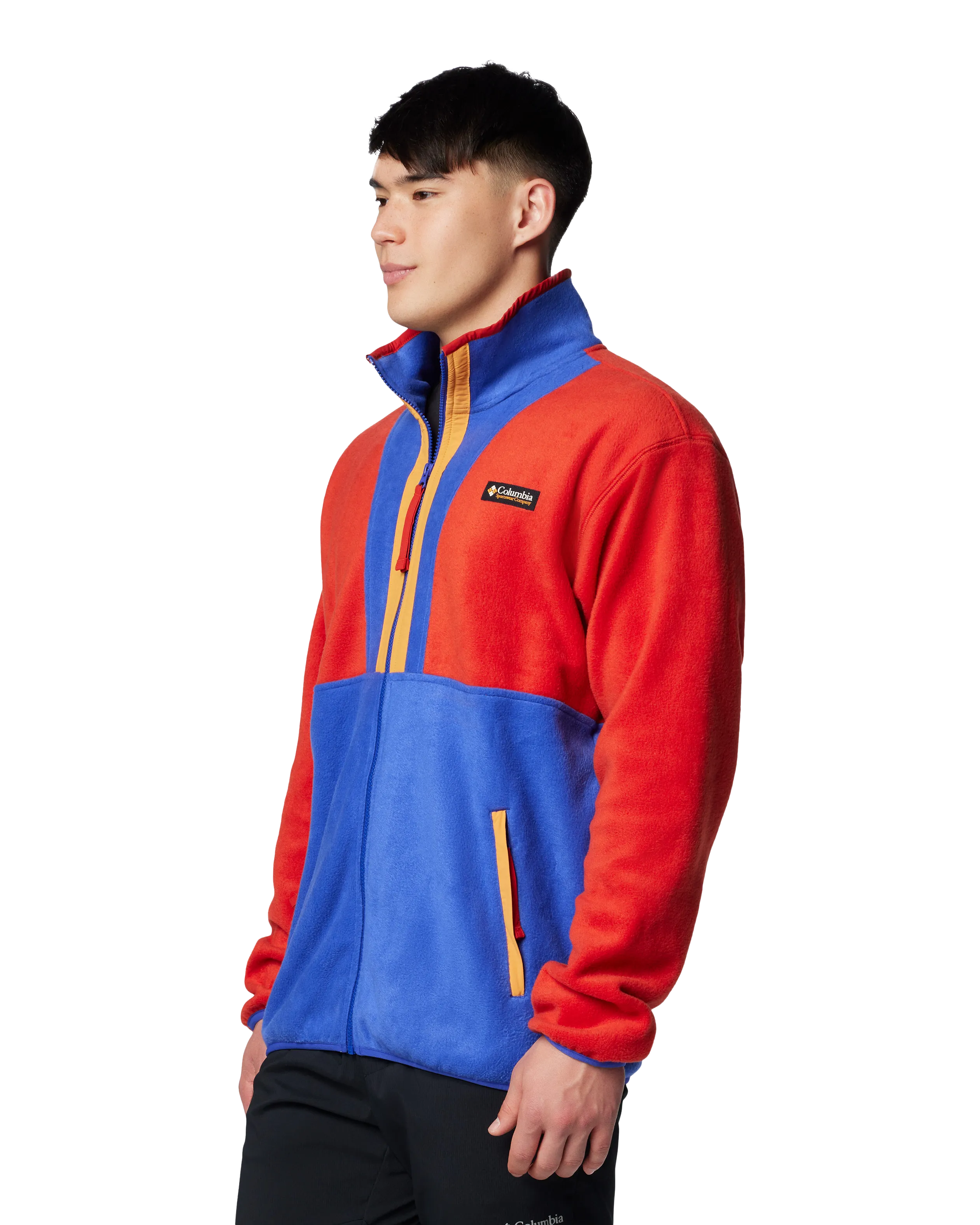 Backbowl II Full Zip Fleece Jacket in Sail Red & Clematis Blue