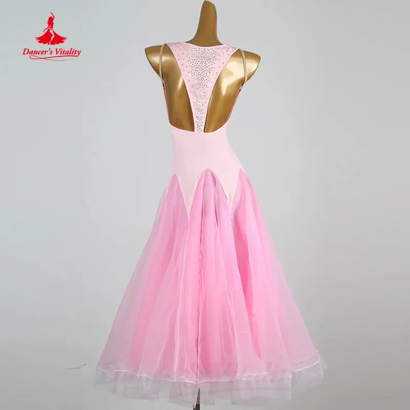 Ballroom Dance Competition Dresses Women Customsized Waltz Performance Professional Clothing Adult Children Modern Dancing Dress