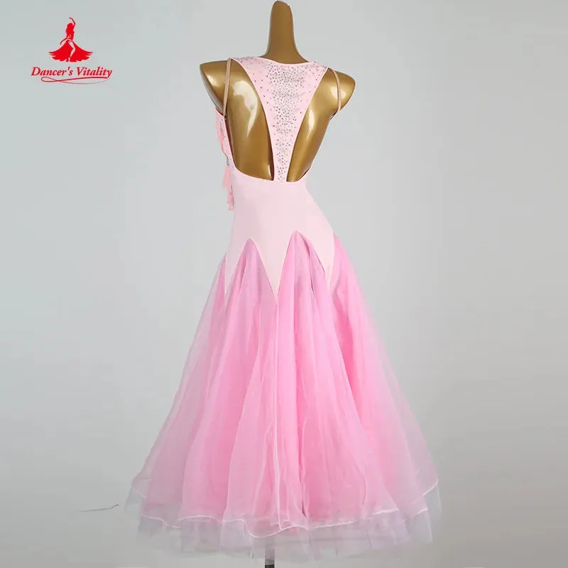 Ballroom Dance Competition Dresses Women Customsized Waltz Performance Professional Clothing Adult Children Modern Dancing Dress