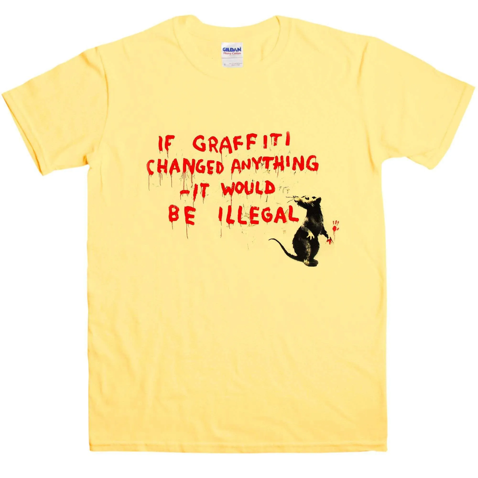 Banksy If Grafitti Changed Anything T-Shirt