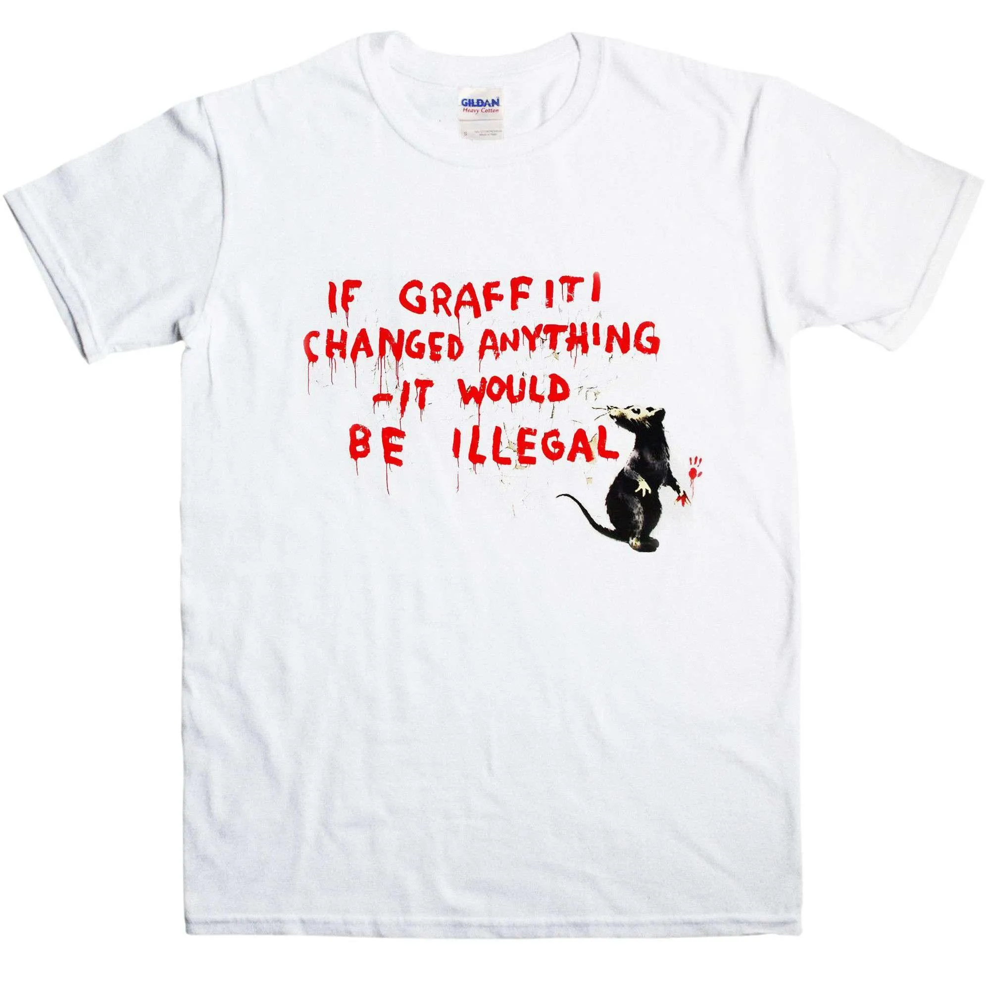 Banksy If Grafitti Changed Anything T-Shirt