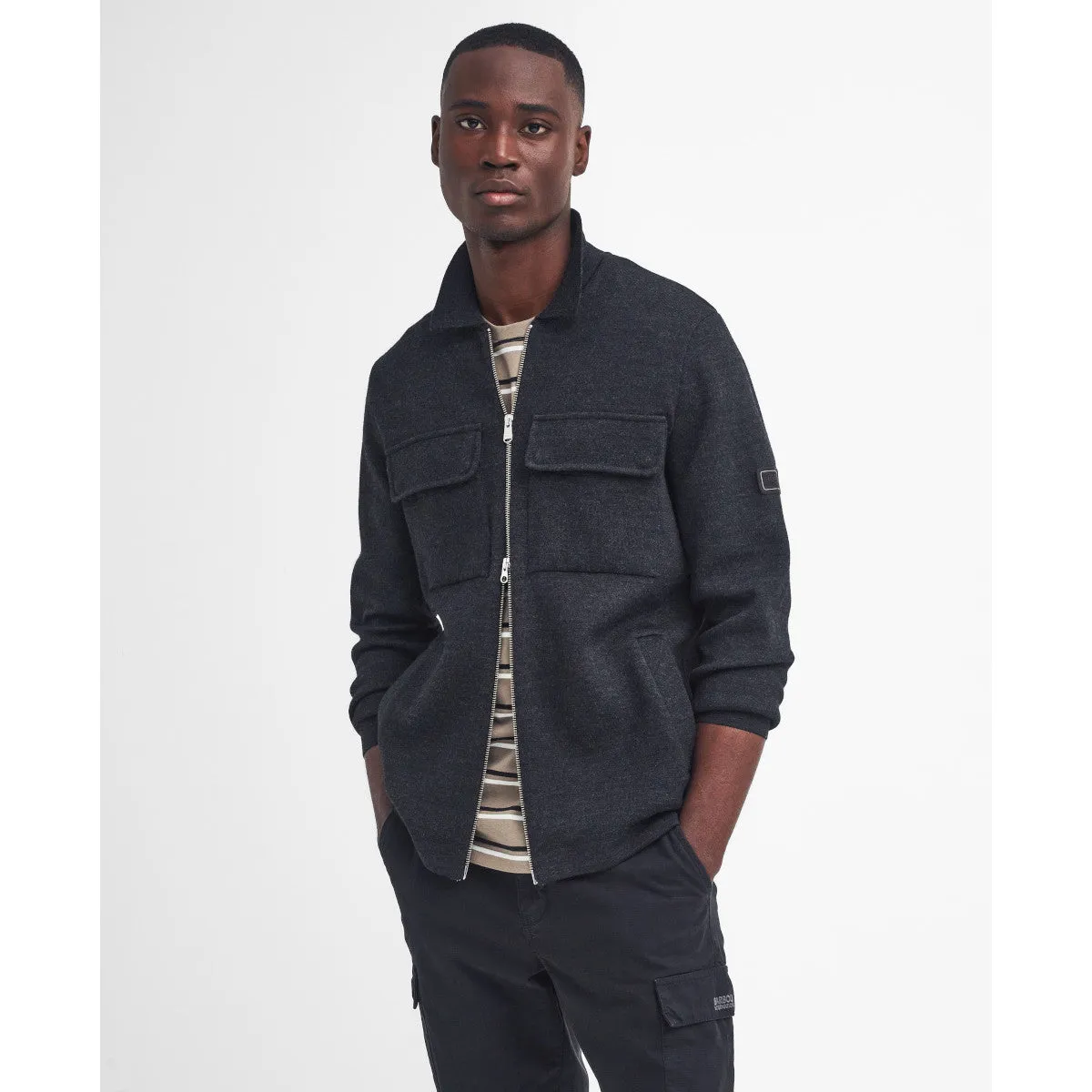 Barbour International Burley Zip Cardigan BK11 Black