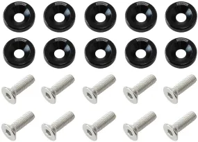 Billet Dress-Up/Fender Bolt Kit M6 x 1.00mm (20mm UHL) AF64-4365BLK