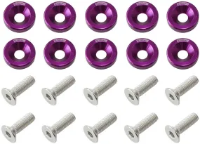 Billet Dress-Up/Fender Bolt Kit M6 x 1.00mm (20mm UHL) AF64-4365PUR