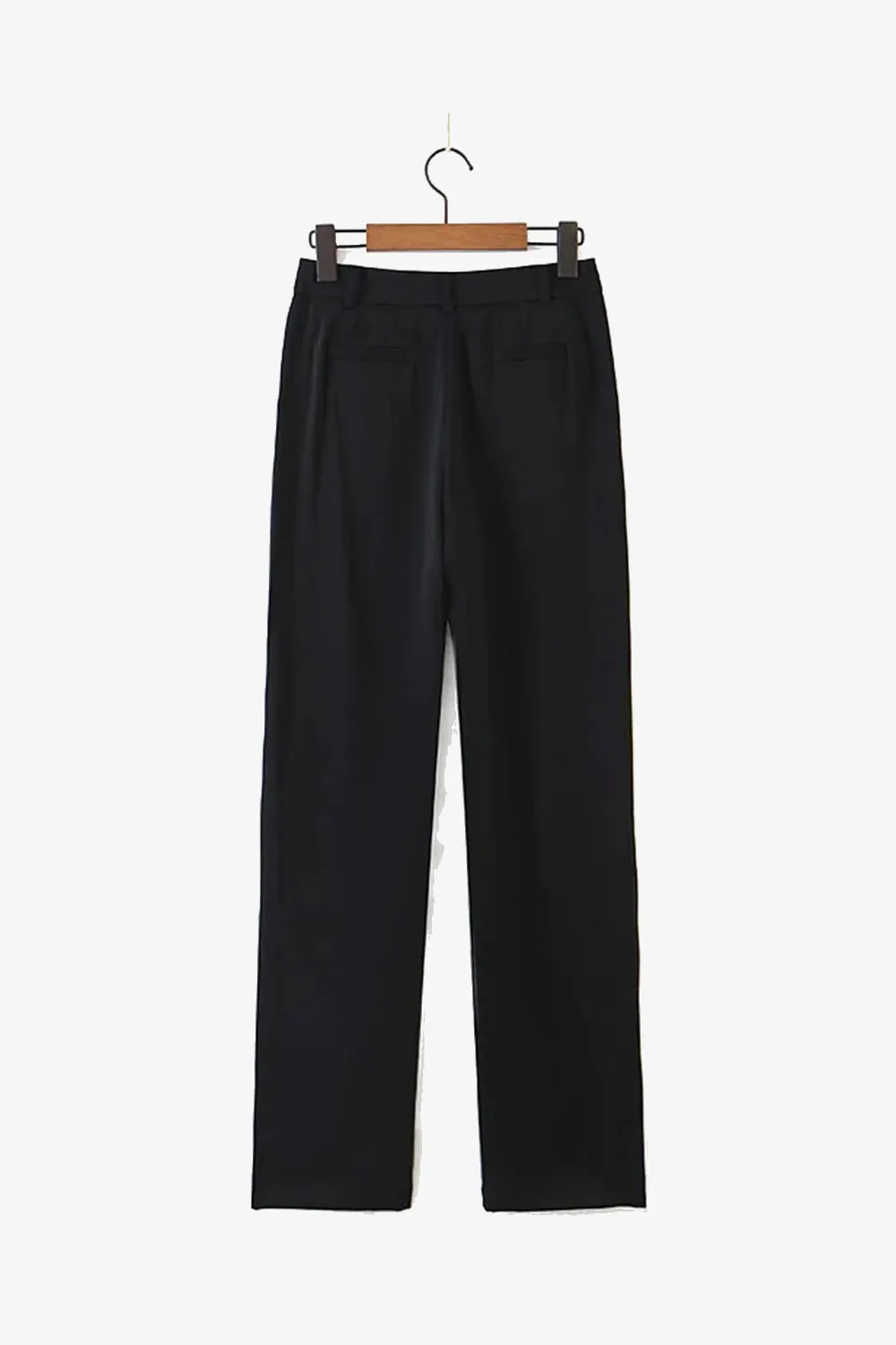 Black High Rise Dress Pants