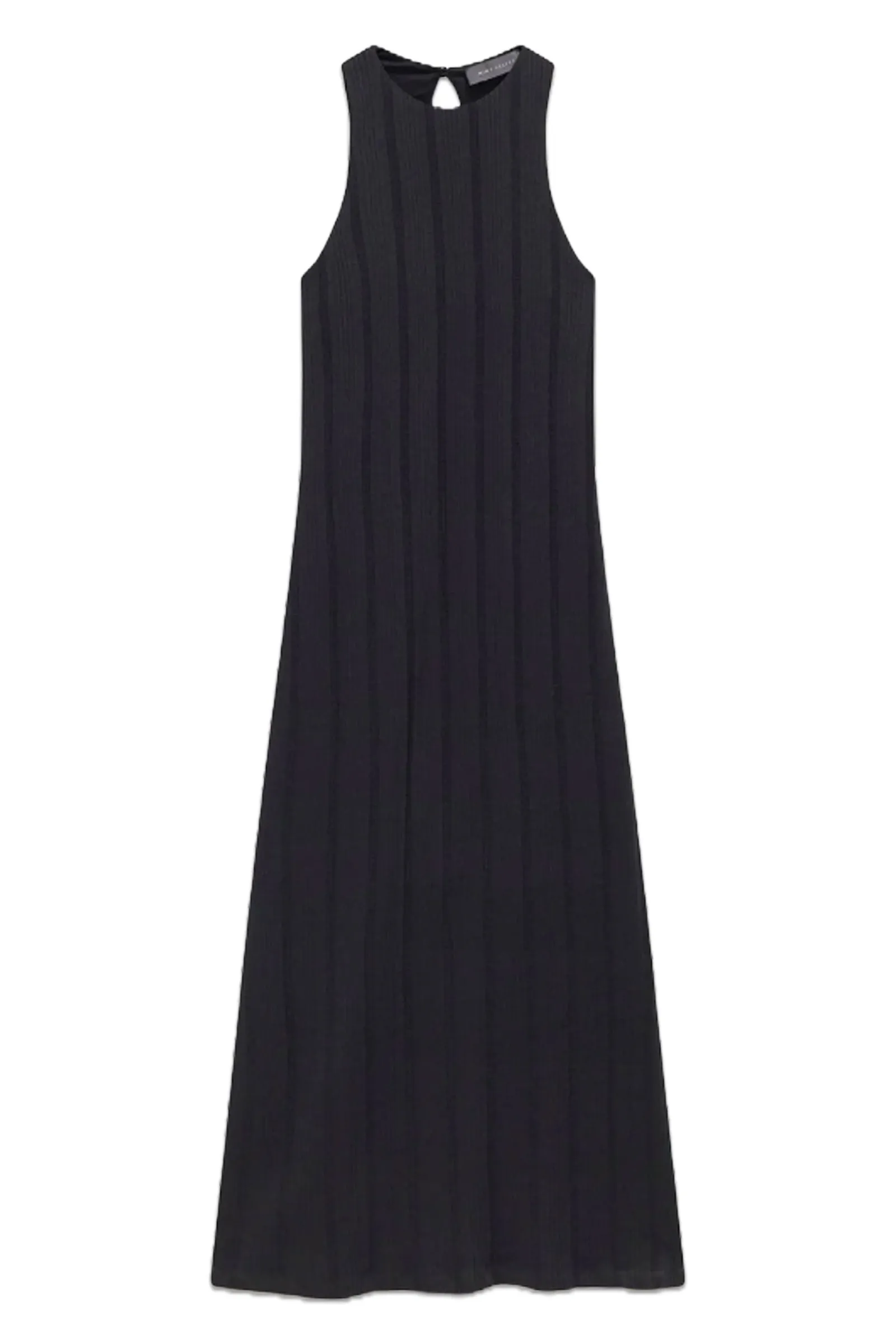 Black Textured Maxi Dress