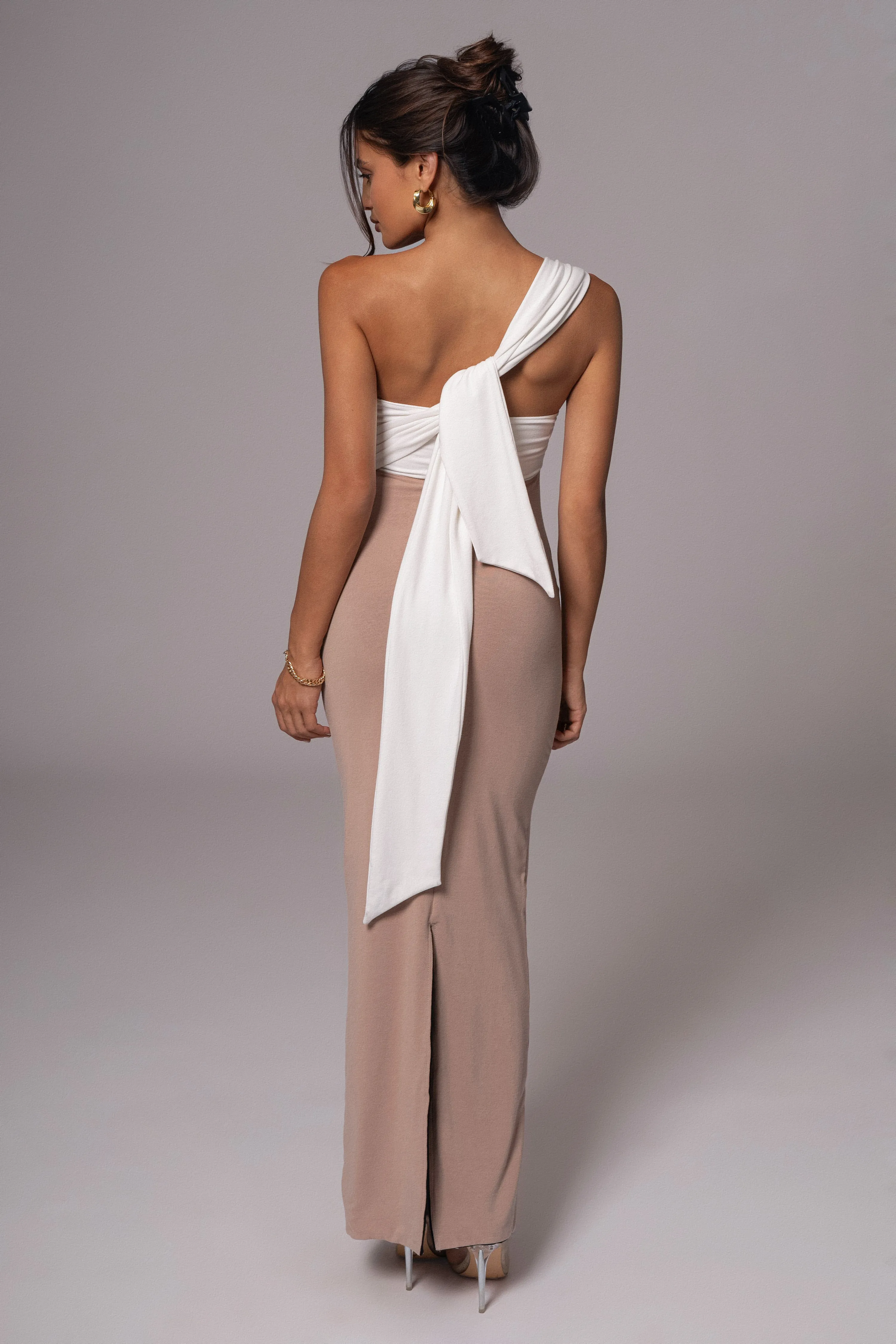 Black/Beige Dominic Reversible Maxi Dress