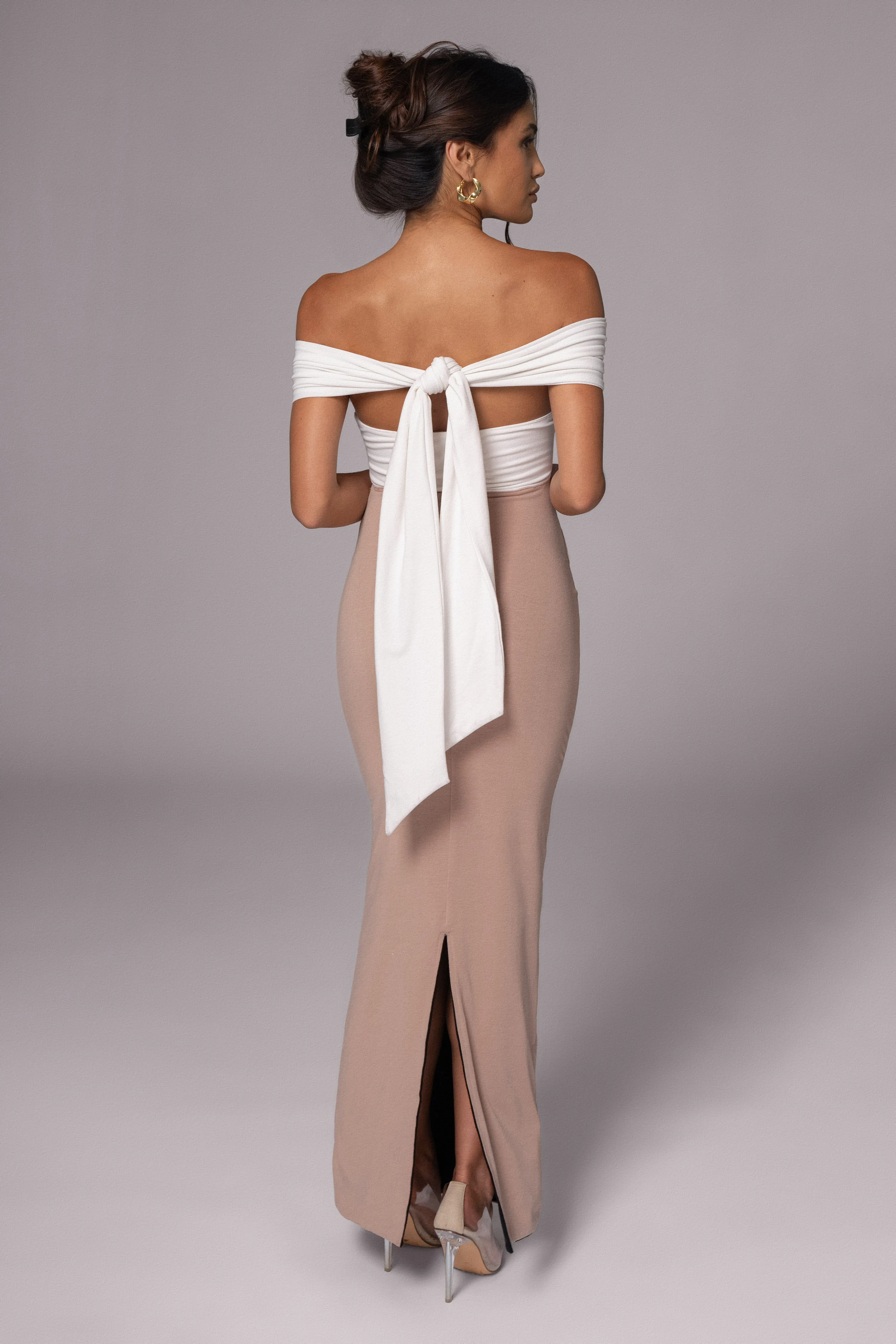 Black/Beige Dominic Reversible Maxi Dress