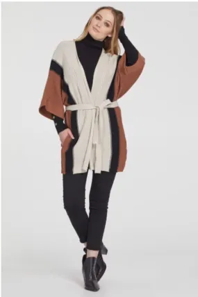 Black/Brown Cardigan