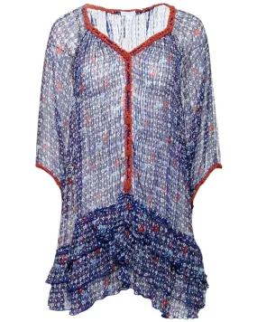 Blue Hyeres Nava Sheer Poncho