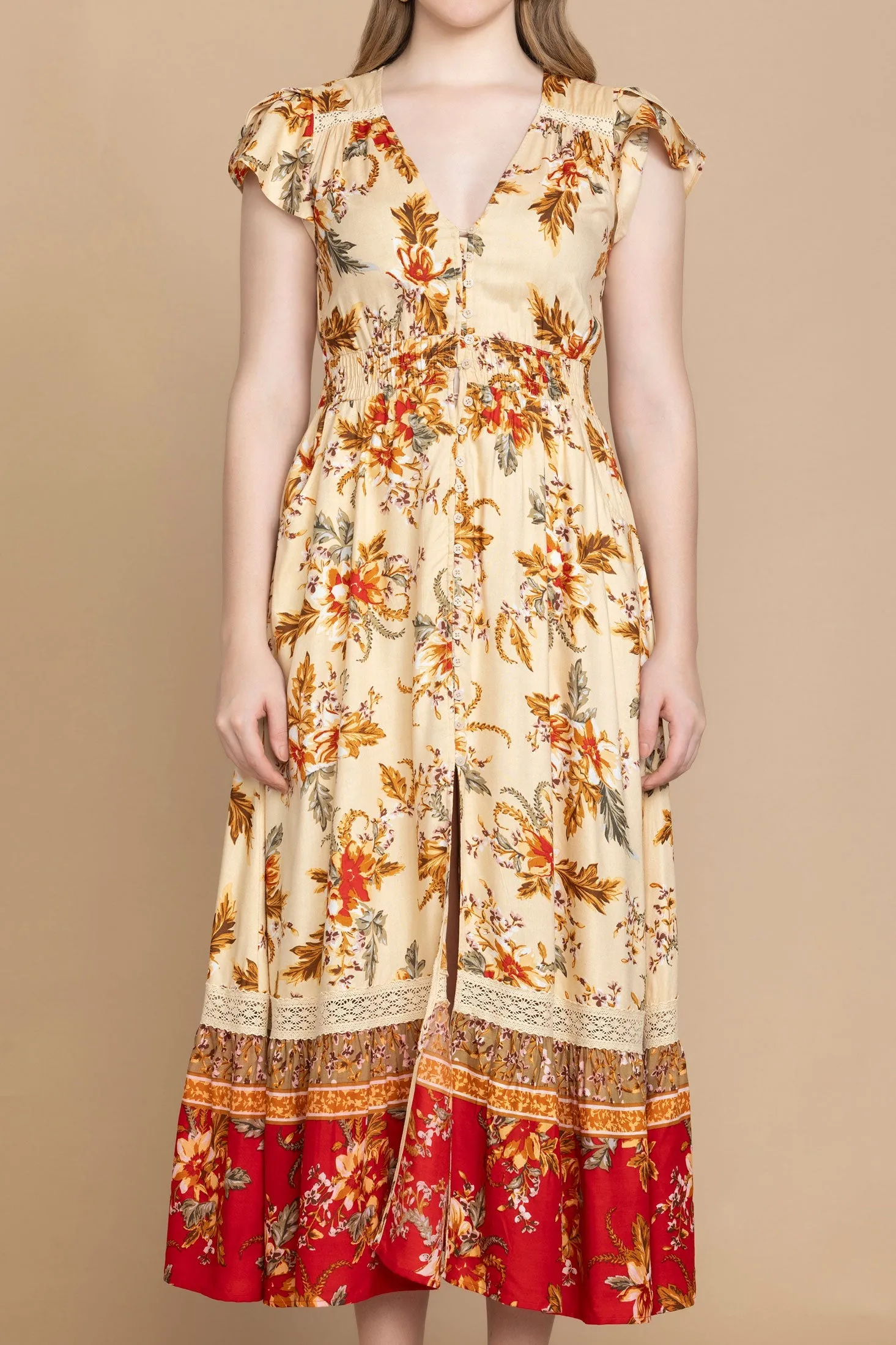 Bohera Georgina Multi-Print Dress