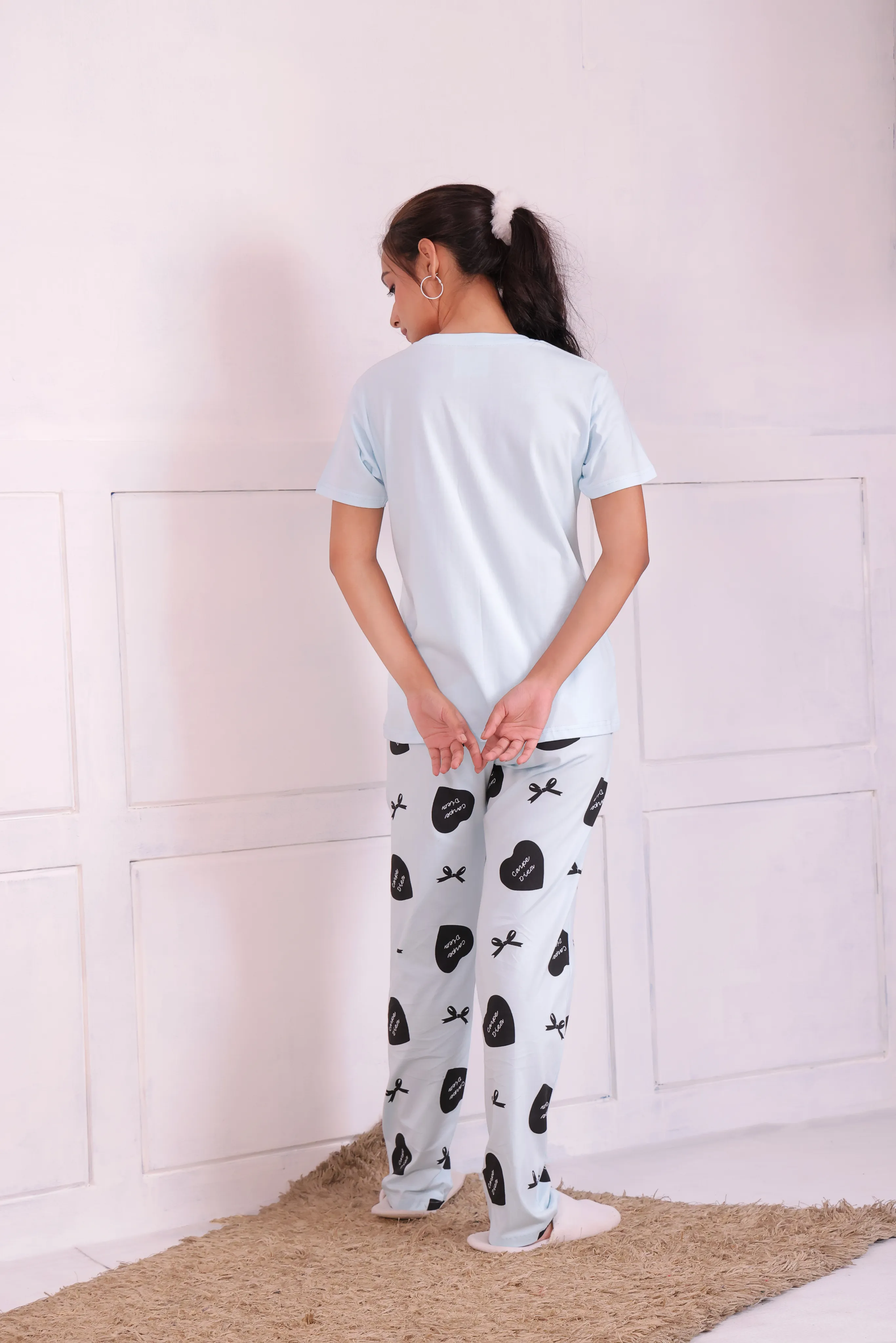 Bows and Hearts T-shirt Pyjama Set