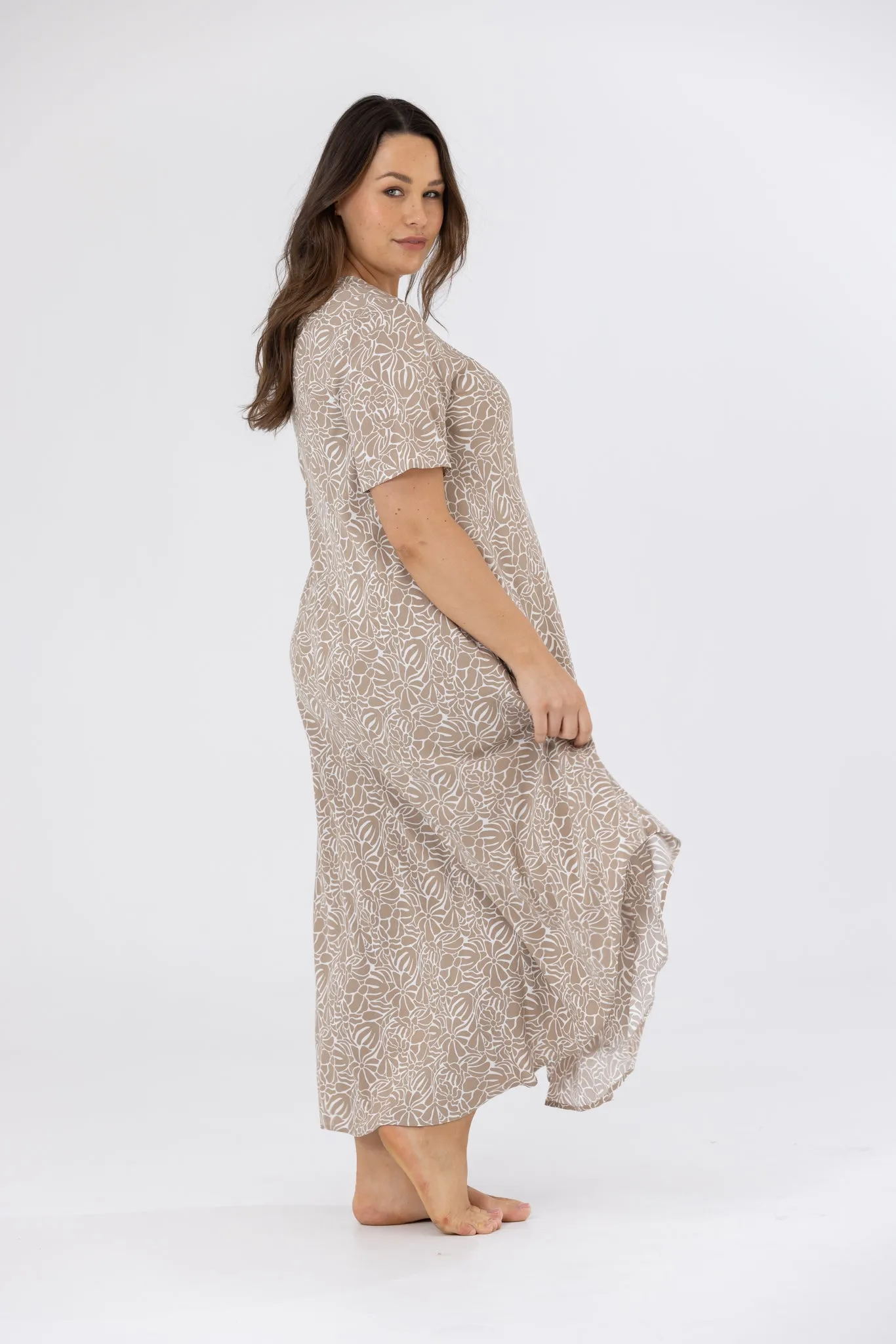 BROOKE MAXI DRESS - Beige