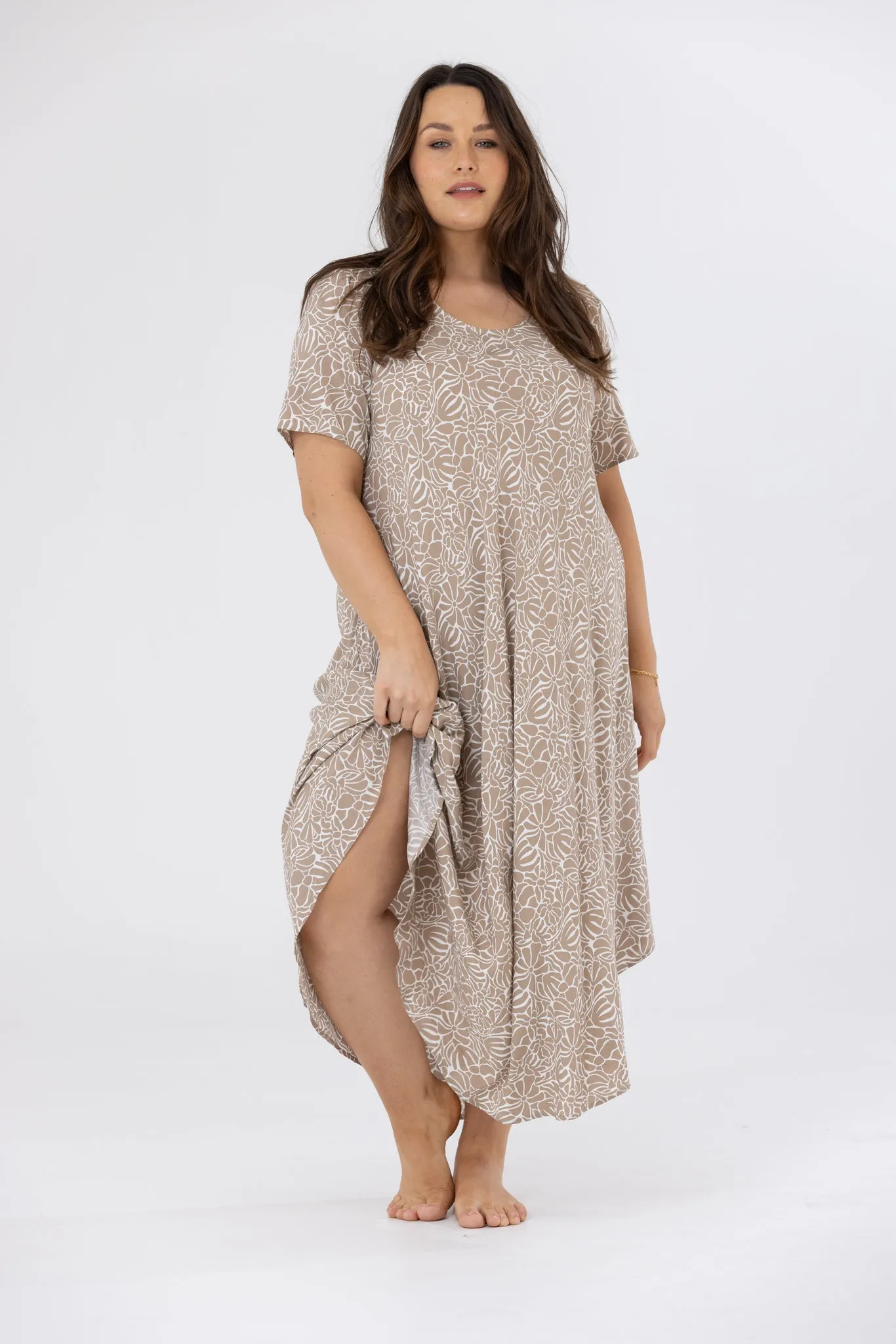 BROOKE MAXI DRESS - Beige