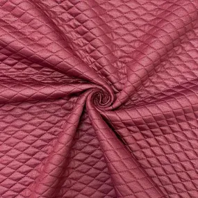 Burgundy Quilted Jersey Fabric #2