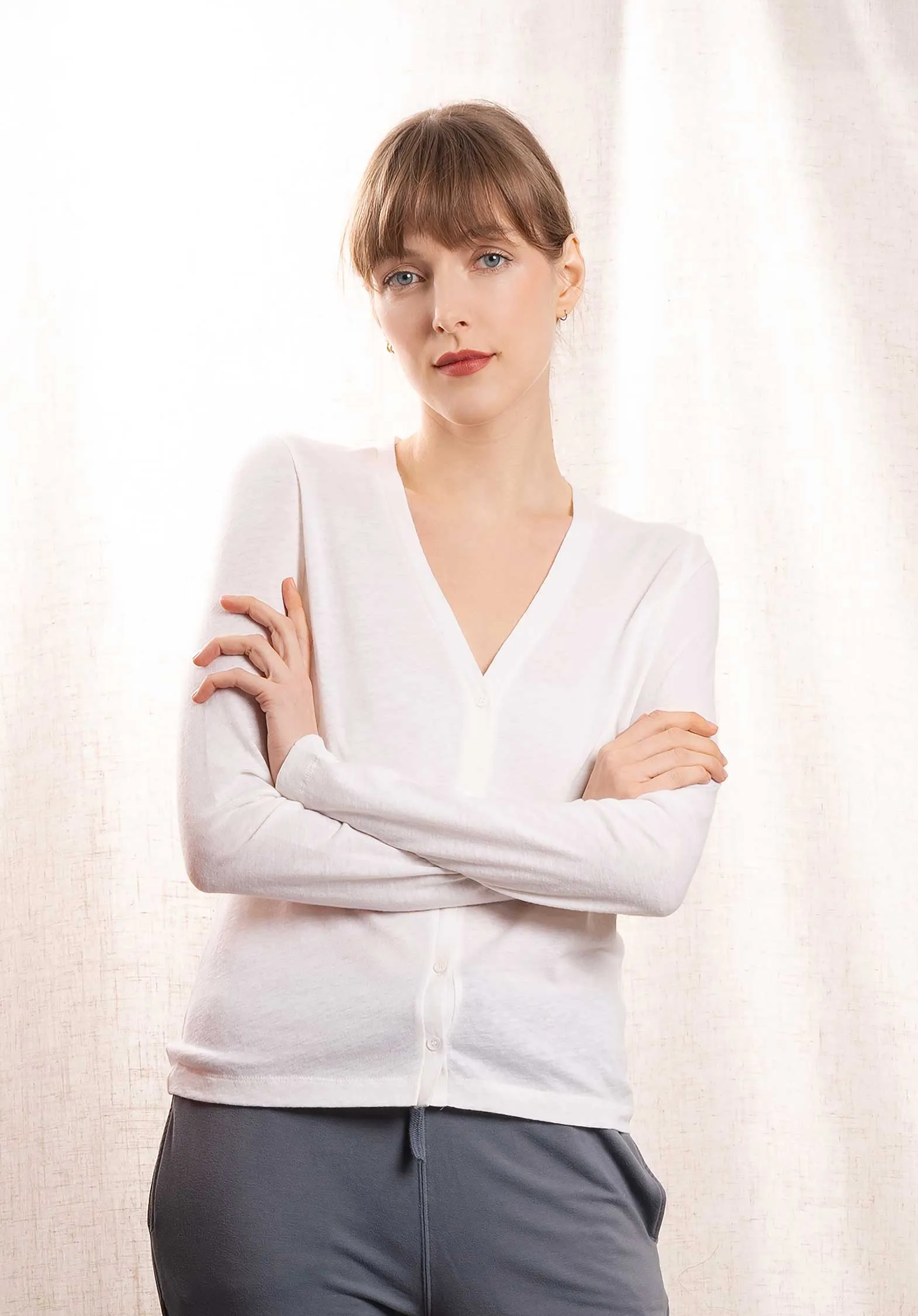 Cardigan 005-fgi035 Blanc-Lait