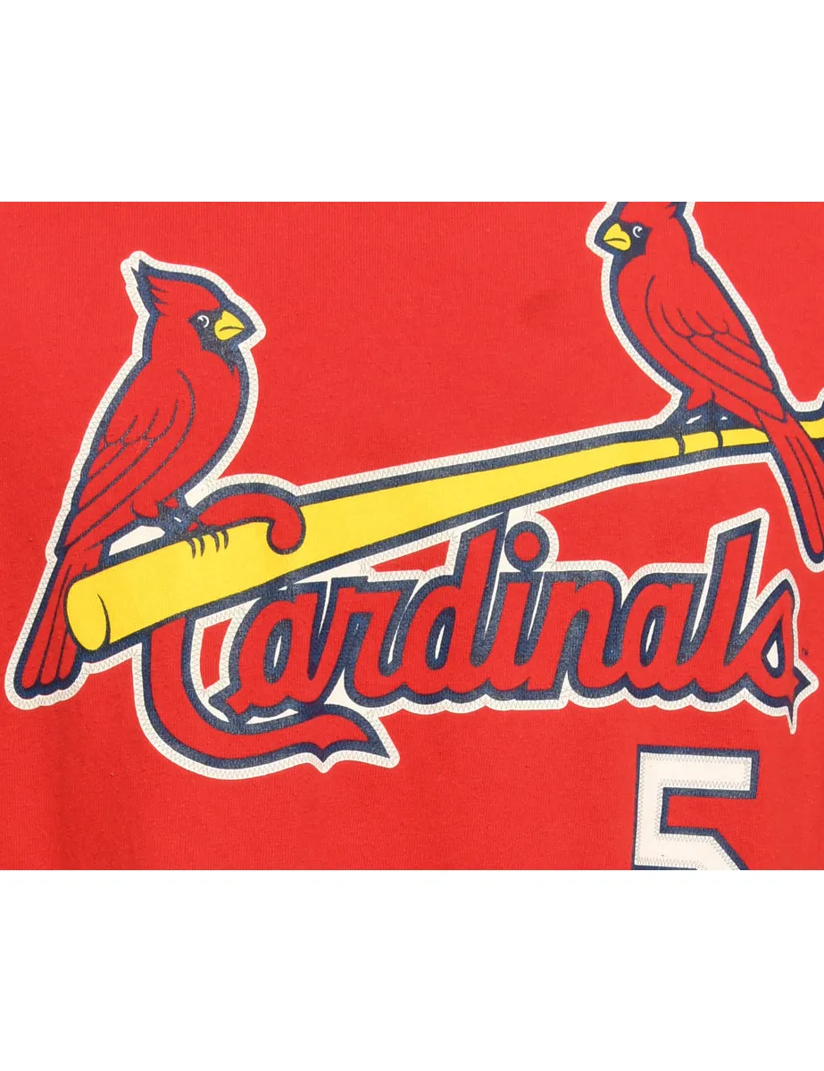 Cardinals Red Majestic Sports T-shirt - M