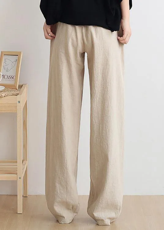 Casual nude trousers women 2021 new spring and summer bloomers linen high waist carrot pants